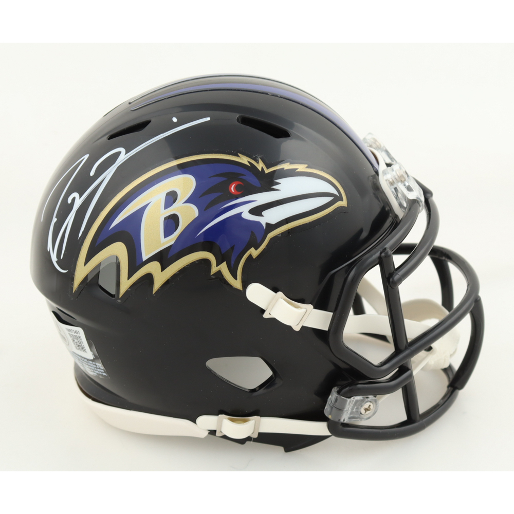 Ray Lewis Signed Ravens Speed Mini Helmet (Beckett) at PristineAuction.com