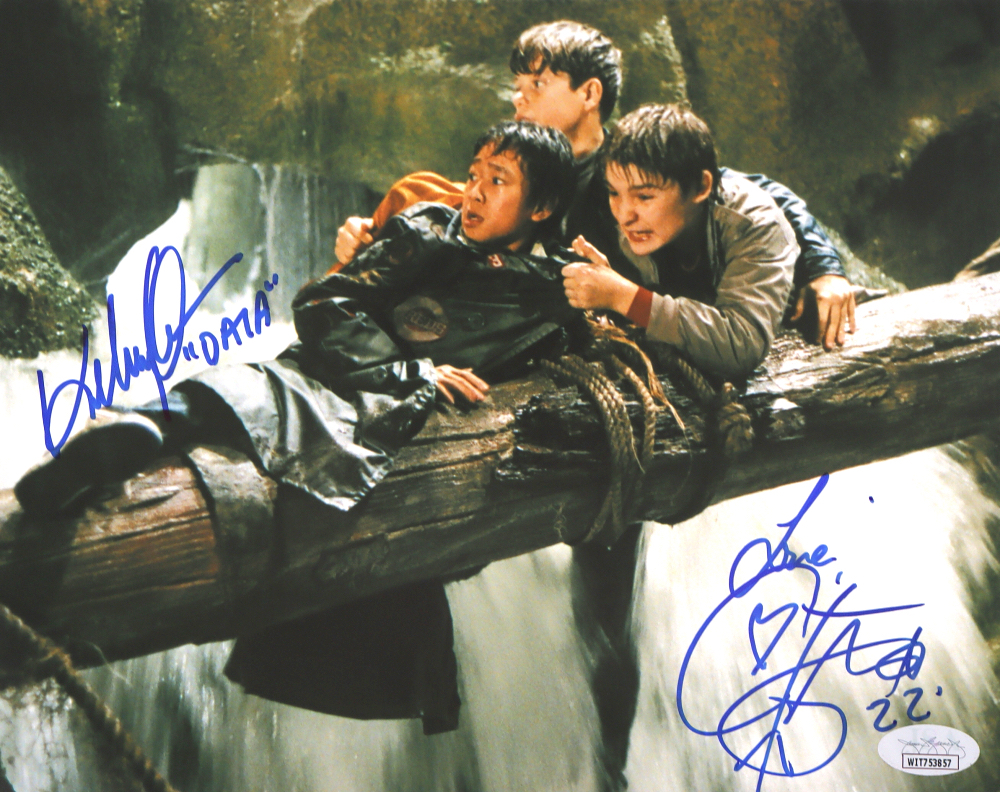 Corey Feldman & Ke Huy Quan Signed "The Goonies" 8x10 Photo Inscribed
