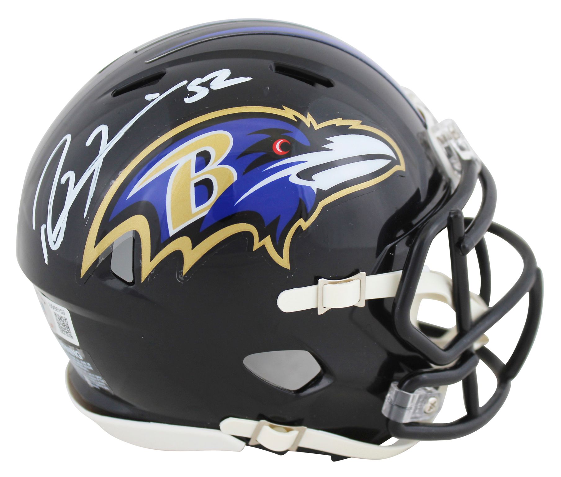 Ray Lewis Signed Ravens Speed Mini Helmet (Beckett) at PristineAuction.com Ray Lewis Signed Ravens Speed Mini Helmet (Beckett) at PristineAuction.com