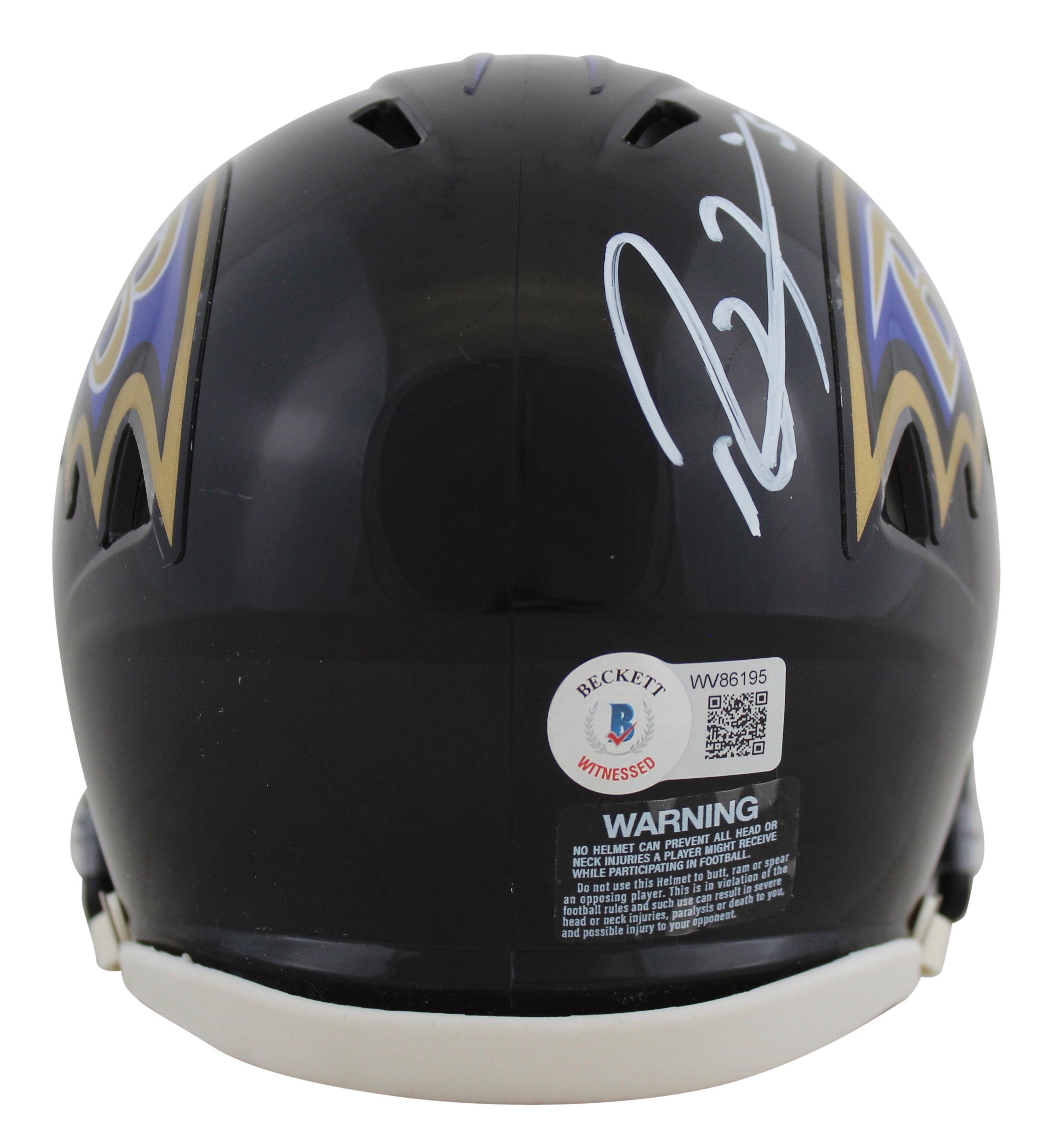 Ray Lewis Signed Ravens Speed Mini Helmet (Beckett) at PristineAuction.com Ray Lewis Signed Ravens Speed Mini Helmet (Beckett) at PristineAuction.com