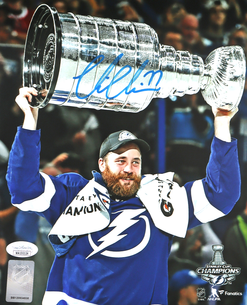 Victor Hedman Signed Lightning 8x10 Photo (JSA) at PristineAuction.com Victor Hedman Signed Lightning 8x10 Photo (JSA) at PristineAuction.com