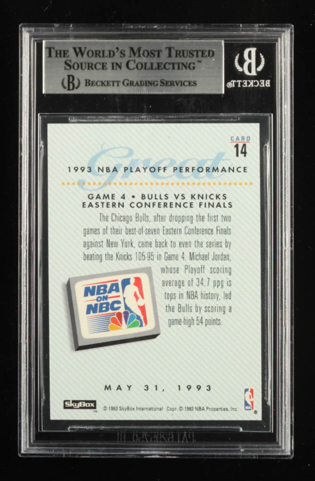 Michael Jordan 1993-94 SkyBox Premium #14 PO (BGS 9) at PristineAuction.com Michael Jordan 1993-94 SkyBox Premium #14 PO (BGS 9) at PristineAuction.com