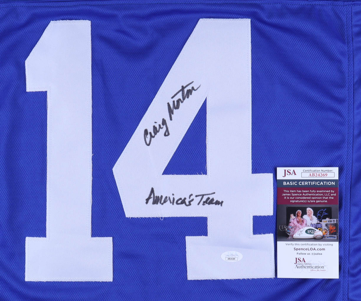 Craig Morton Signed Jersey Inscribed "America's Team" (JSA) at PristineAuction.com Craig Morton Signed Jersey Inscribed "America's Team" (JSA) at PristineAuction.com