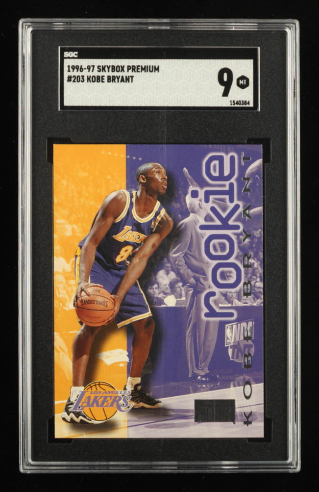 Kobe Bryant 1996-97 SkyBox Premium #203 RC (SGC 9) at PristineAuction.com Kobe Bryant 1996-97 SkyBox Premium #203 RC (SGC 9) at PristineAuction.com