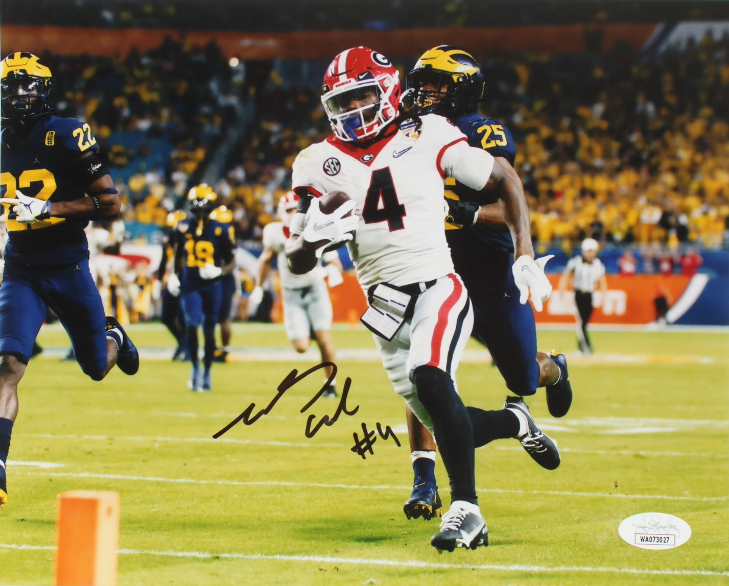 James Cook Signed Georgia Bulldogs 8x10 Photo (JSA) at PristineAuction.com James Cook Signed Georgia Bulldogs 8x10 Photo (JSA) at PristineAuction.com