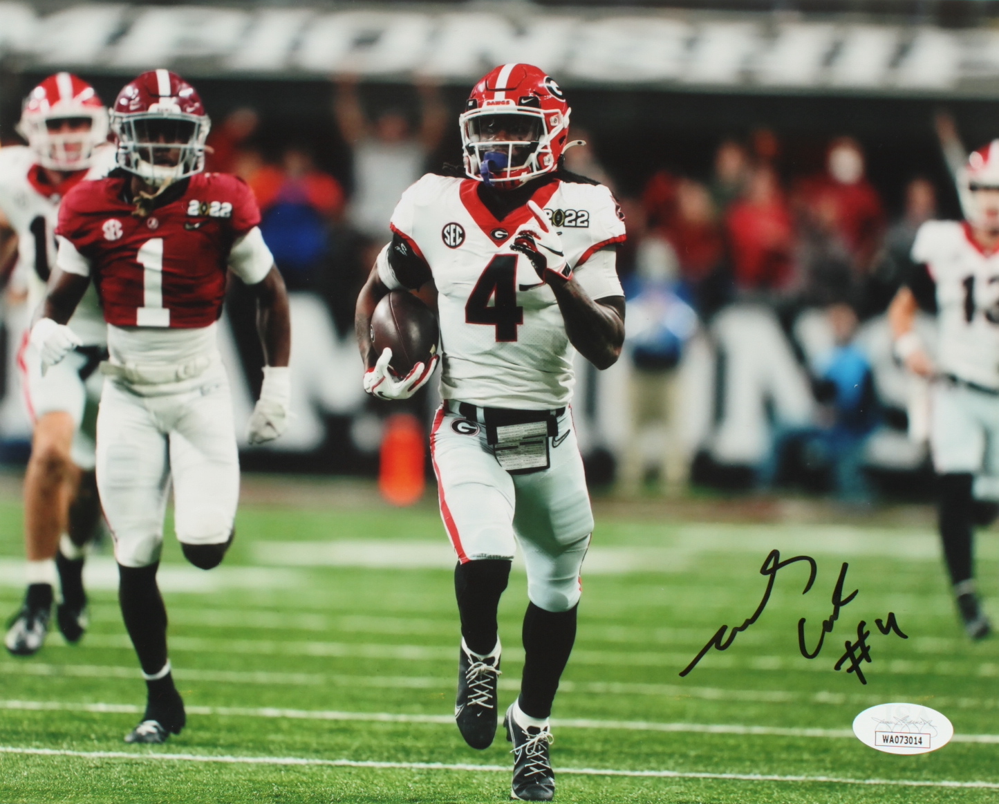 James Cook Signed Georgia Bulldogs 8x10 Photo (JSA) at PristineAuction.com James Cook Signed Georgia Bulldogs 8x10 Photo (JSA) at PristineAuction.com