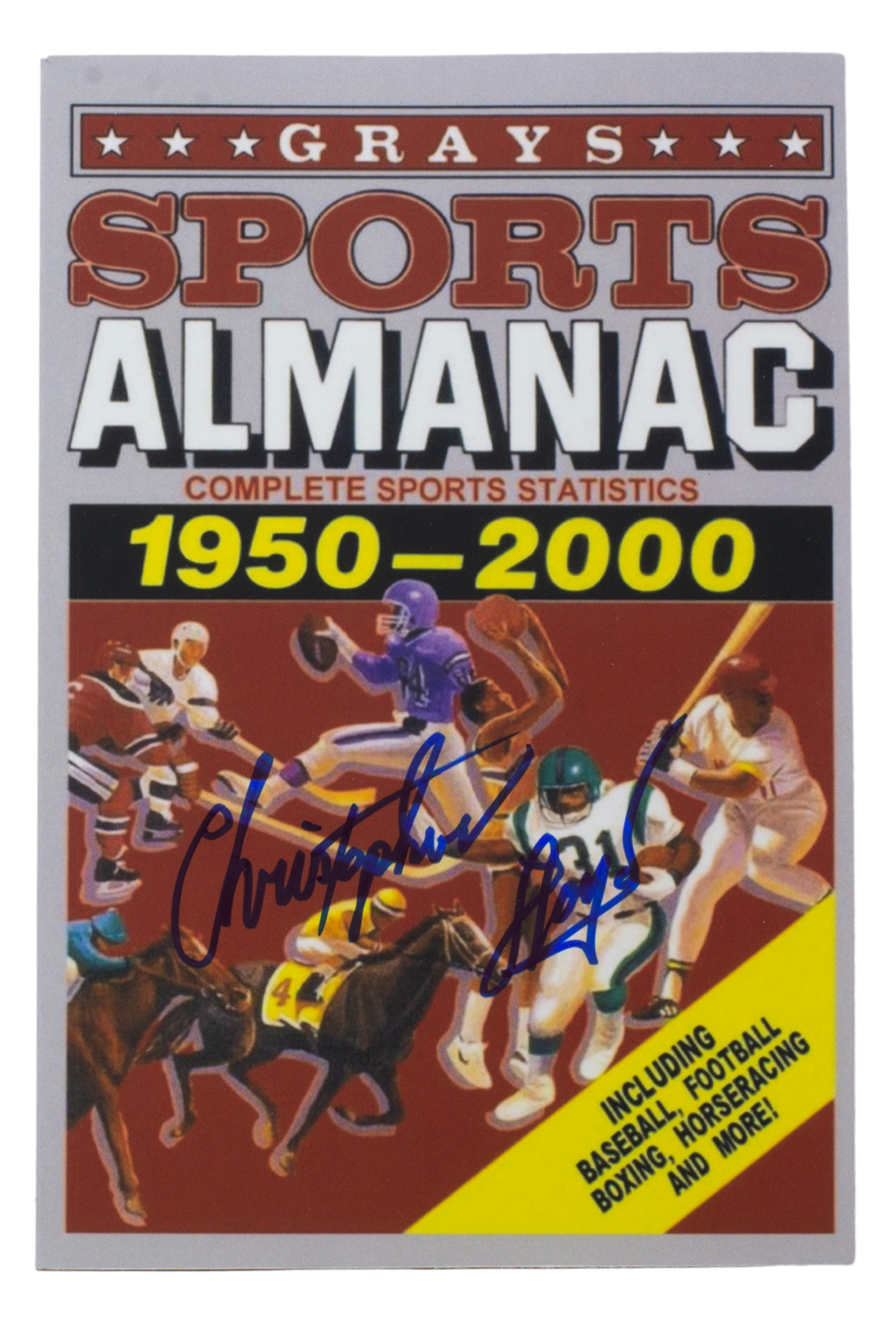 Christopher Lloyd Signed "Back to the Future Part II" Grays Sports Almanac: 1950-2000 Paperback Book (JSA) at PristineAuction.com Christopher Lloyd Signed "Back to the Future Part II" Grays Sports Almanac: 1950-2000 Paperback Book (JSA) at PristineAuction.com