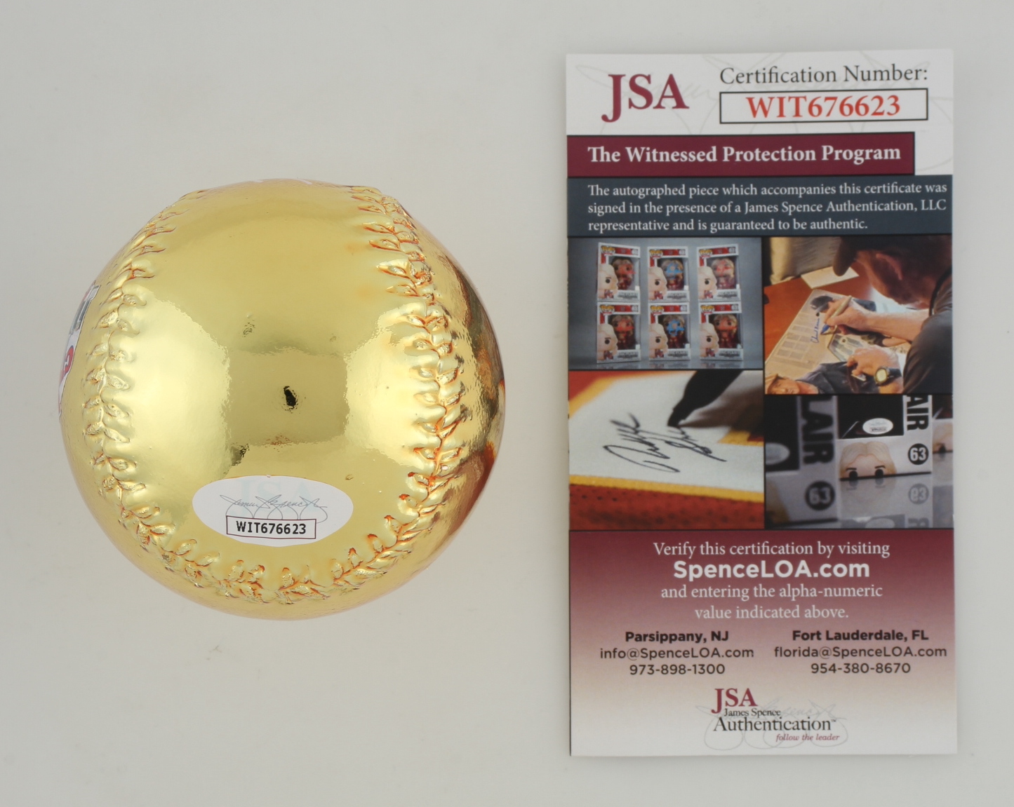Jorge Soler Signed 2021 World Series Gold Chrome Baseball (JSA) at PristineAuction.com Jorge Soler Signed 2021 World Series Gold Chrome Baseball (JSA) at PristineAuction.com