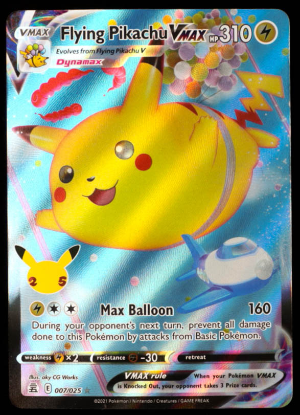 Flying Pikachu VMAX 2021 Pokemon Celebrations #7 R at PristineAuction.com Flying Pikachu VMAX 2021 Pokemon Celebrations #7 R at PristineAuction.com
