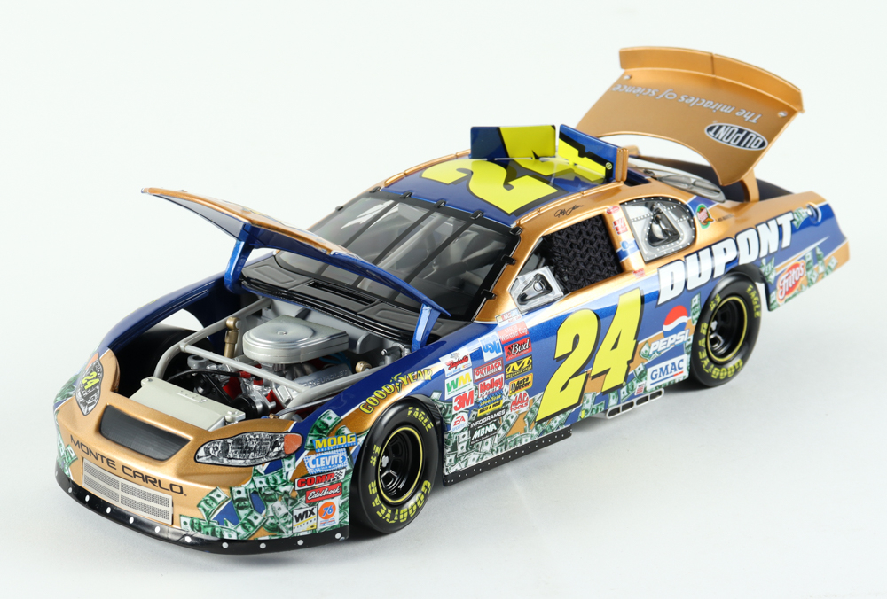 Jeff Gordon LE #24 DuPont / Pepsi / Talladega 2002 Chevrolet Monte Carlo Club Car 124 Scale Die Cast Car Bank
