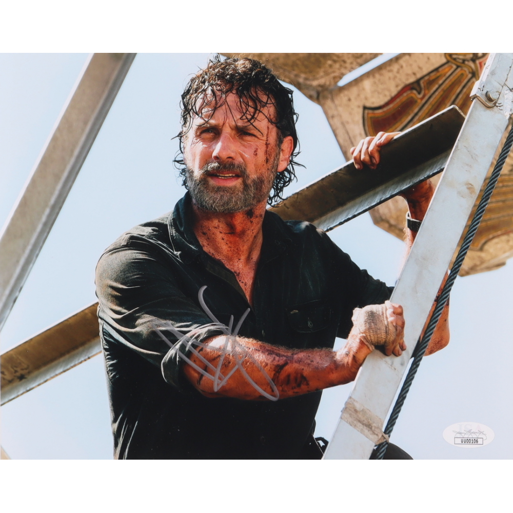 Andrew Lincoln Signed "The Walking Dead" 8x10 Photo (JSA) Pristine
