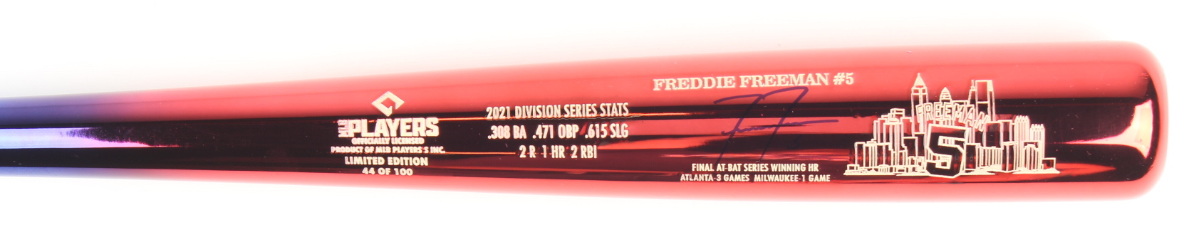 Freddie Freeman Signed LE Player Model Baseball Bat (Beckett) at PristineAuction.com Freddie Freeman Signed LE Player Model Baseball Bat (Beckett) at PristineAuction.com
