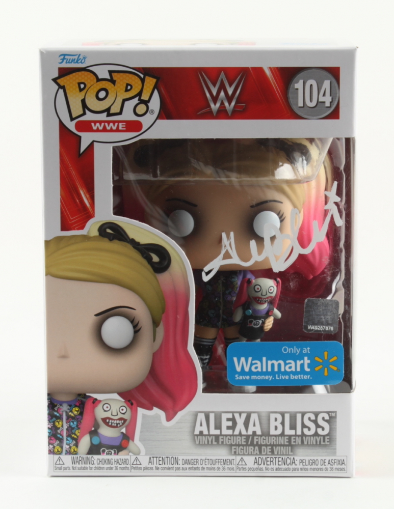 Alexa Bliss Signed "WWE" 104 Funko Pop! Vinyl Figure (Beckett