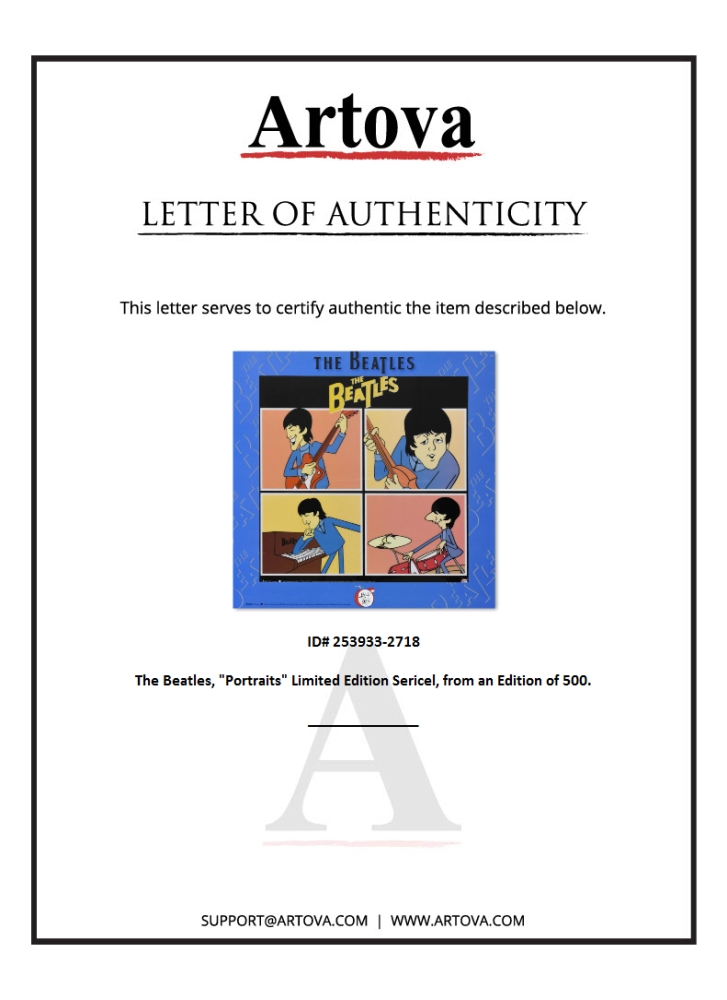The Beatles "Portraits" LE 18x18 Matted Sericel (Artova) at PristineAuction.com The Beatles "Portraits" LE 18x18 Matted Sericel (Artova) at PristineAuction.com
