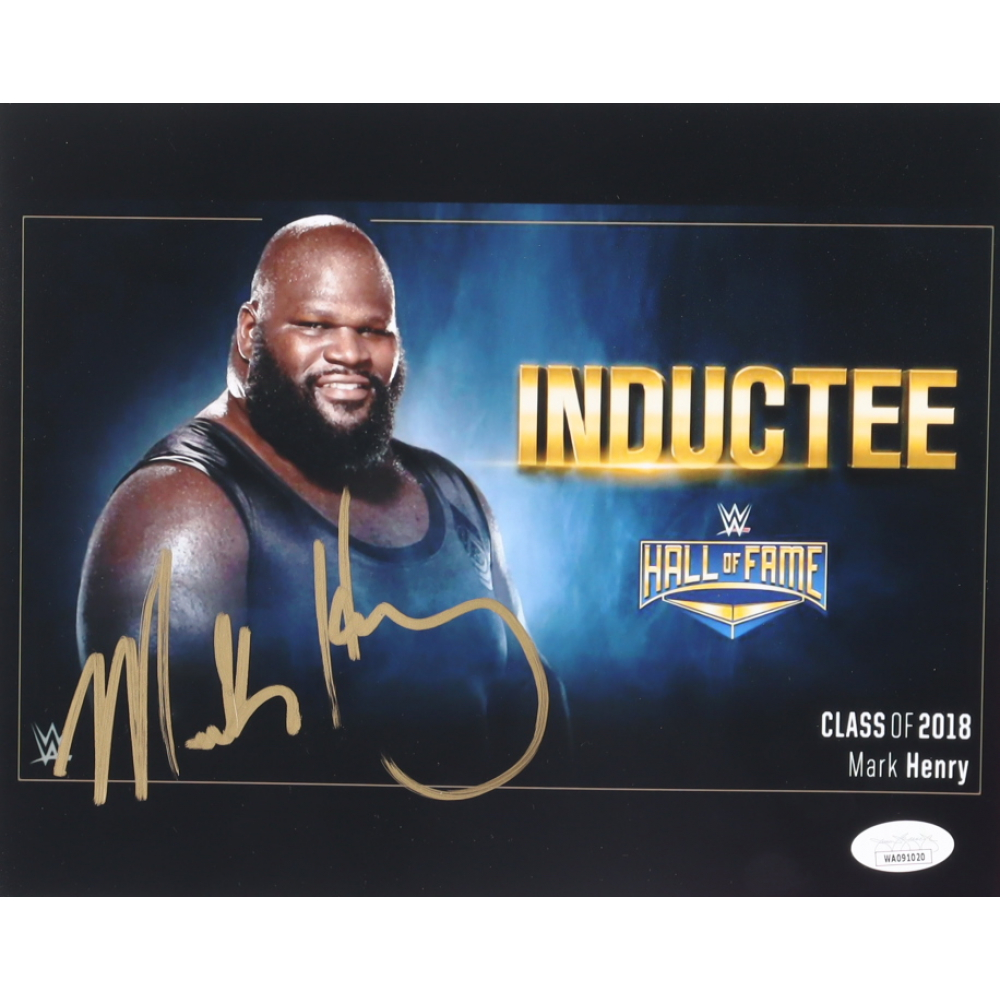 Mark Henry Signed WWE Hall Of Fame 8x10 Photo JSA Pristine Auction