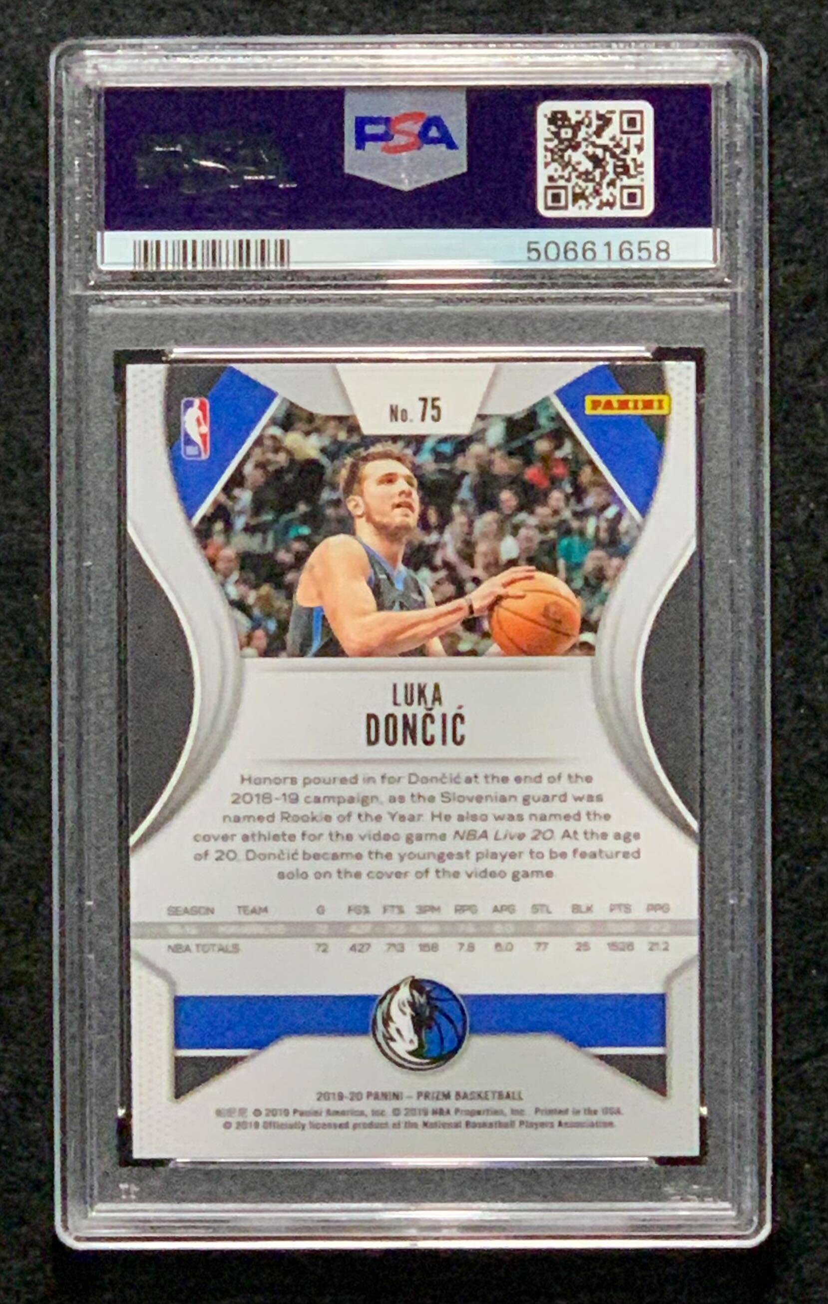 Luka Doncic 2019-20 Panini Prizm #75 (PSA 10) at PristineAuction.com Luka Doncic 2019-20 Panini Prizm #75 (PSA 10) at PristineAuction.com