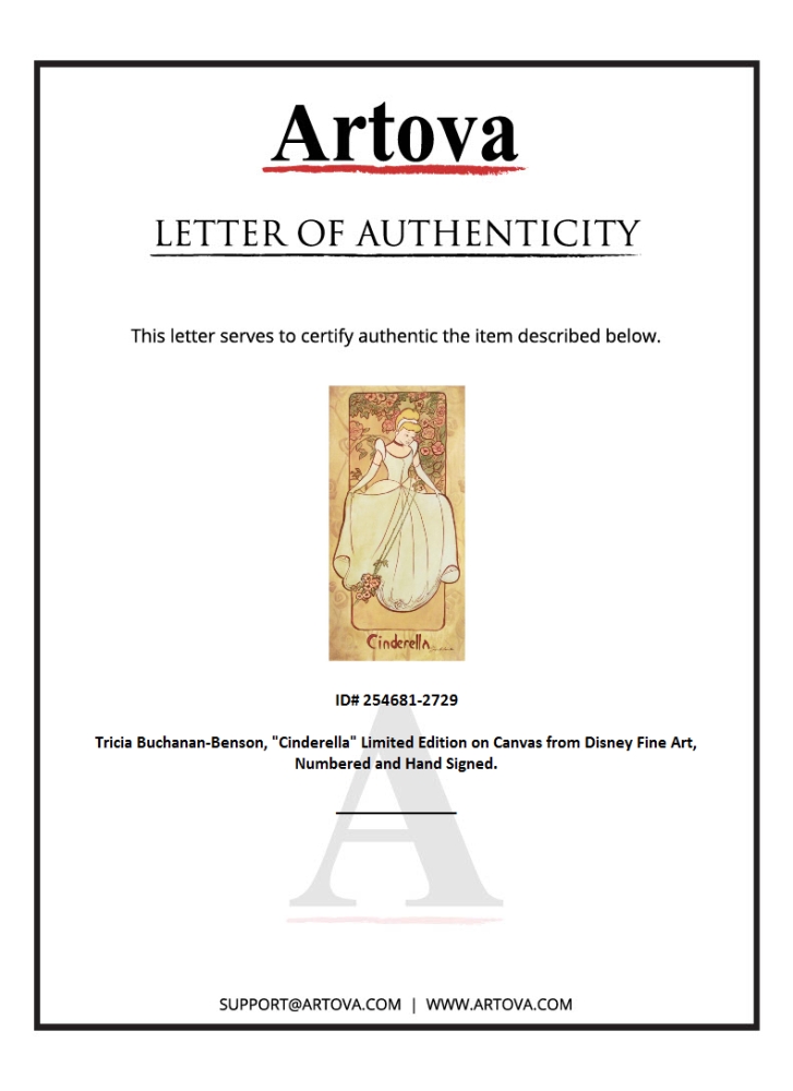 "Cinderella" LE 12x24 Giclee on Canvas by Tricia Buchanan-Benson (Artova) at PristineAuction.com "Cinderella" LE 12x24 Giclee on Canvas by Tricia Buchanan-Benson (Artova) at PristineAuction.com