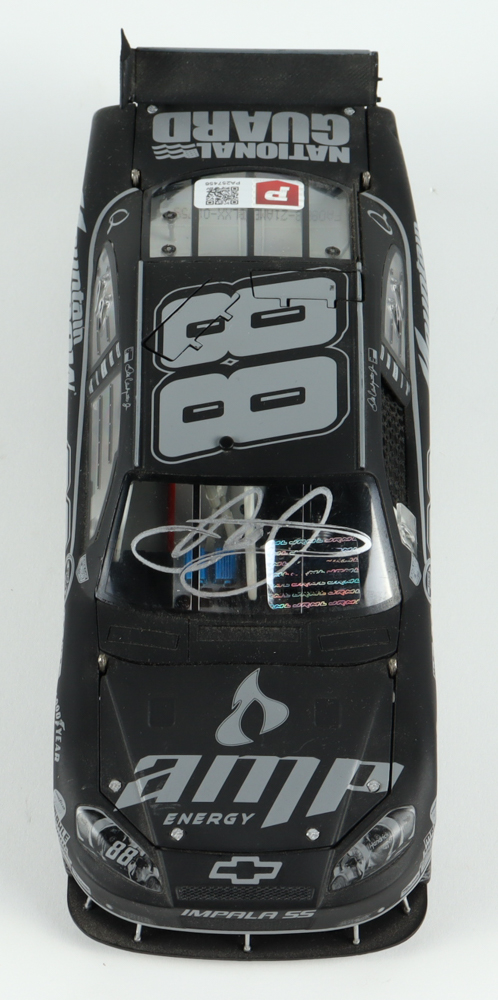 Dale Earnhardt Jr. Signed NASCAR #88 AMP Energy / Mt. Dew ARC Black Label 2008 Impala SS - 1:24 Premium Action Diecast Car (Dale Jr. & PA) (Imperfect) at PristineAuction.com Dale Earnhardt Jr. Signed NASCAR #88 AMP Energy / Mt. Dew ARC Black Label 2008 Impala SS - 1:24 Premium Action Diecast Car (Dale Jr. & PA) (Imperfect) at PristineAuction.com