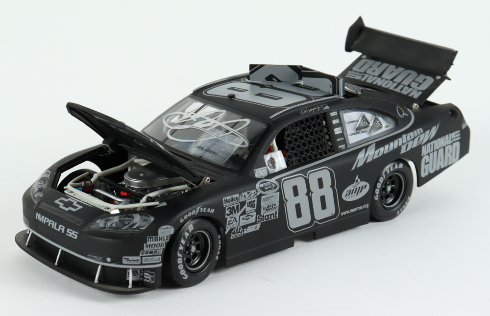 Dale Earnhardt Jr. Signed NASCAR #88 AMP Energy / Mt. Dew ARC Black Label 2008 Impala SS - 1:24 Premium Action Diecast Car (Dale Jr. & PA) (Imperfect) at PristineAuction.com Dale Earnhardt Jr. Signed NASCAR #88 AMP Energy / Mt. Dew ARC Black Label 2008 Impala SS - 1:24 Premium Action Diecast Car (Dale Jr. & PA) (Imperfect) at PristineAuction.com
