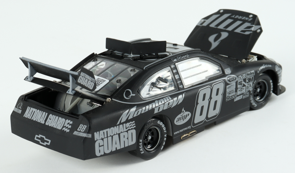 Dale Earnhardt Jr. Signed NASCAR #88 AMP Energy / Mt. Dew ARC Black Label 2008 Impala SS - 1:24 Premium Action Diecast Car (Dale Jr. & PA) (Imperfect) at PristineAuction.com Dale Earnhardt Jr. Signed NASCAR #88 AMP Energy / Mt. Dew ARC Black Label 2008 Impala SS - 1:24 Premium Action Diecast Car (Dale Jr. & PA) (Imperfect) at PristineAuction.com