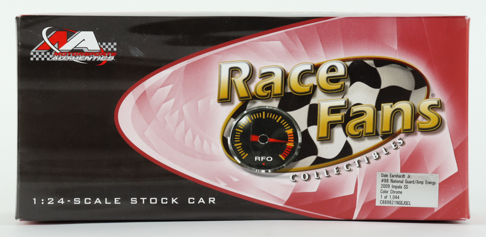 Dale Earnhardt Jr. Signed NASCAR #88 National Guard / AMP Energy 2009 Impala SS - Color Chrome - 1:24 Premium Diecast Car (Dale Jr. & PA) at PristineAuction.com Dale Earnhardt Jr. Signed NASCAR #88 National Guard / AMP Energy 2009 Impala SS - Color Chrome - 1:24 Premium Diecast Car (Dale Jr. & PA) at PristineAuction.com