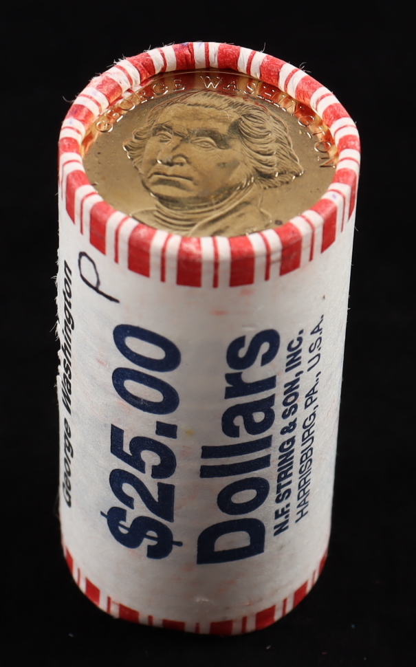 Vault Roll of (25) 2008 Uncirculated George Washington Presidential Dollars at PristineAuction.com Vault Roll of (25) 2008 Uncirculated George Washington Presidential Dollars at PristineAuction.com