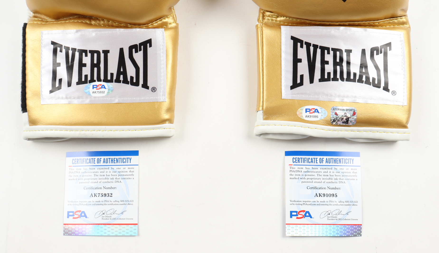 Mike Tyson & Buster Douglas Signed Pair of Everlast Boxing Gloves (PSA & Tyson) at PristineAuction.com Mike Tyson & Buster Douglas Signed Pair of Everlast Boxing Gloves (PSA & Tyson) at PristineAuction.com