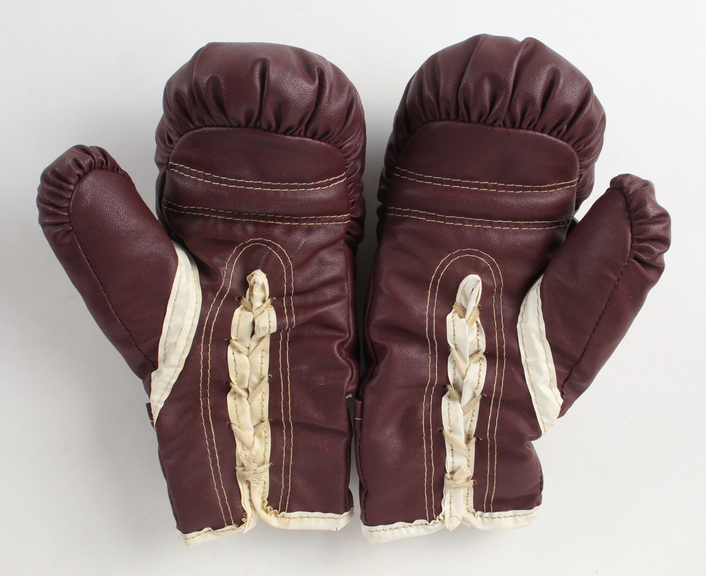 Mike Tyson Signed Vintage Pair of Everlast Jack Dempsey Boxing Gloves with Everlast Boxing Tape & Display Case (PSA) at PristineAuction.com Mike Tyson Signed Vintage Pair of Everlast Jack Dempsey Boxing Gloves with Everlast Boxing Tape & Display Case (PSA) at PristineAuction.com