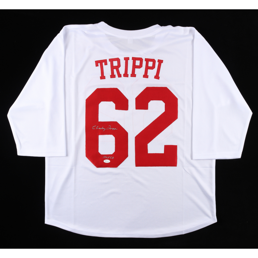 Charley Trippi Signed Jersey Inscribed "HOF 68" (JSA) Pristine Auction