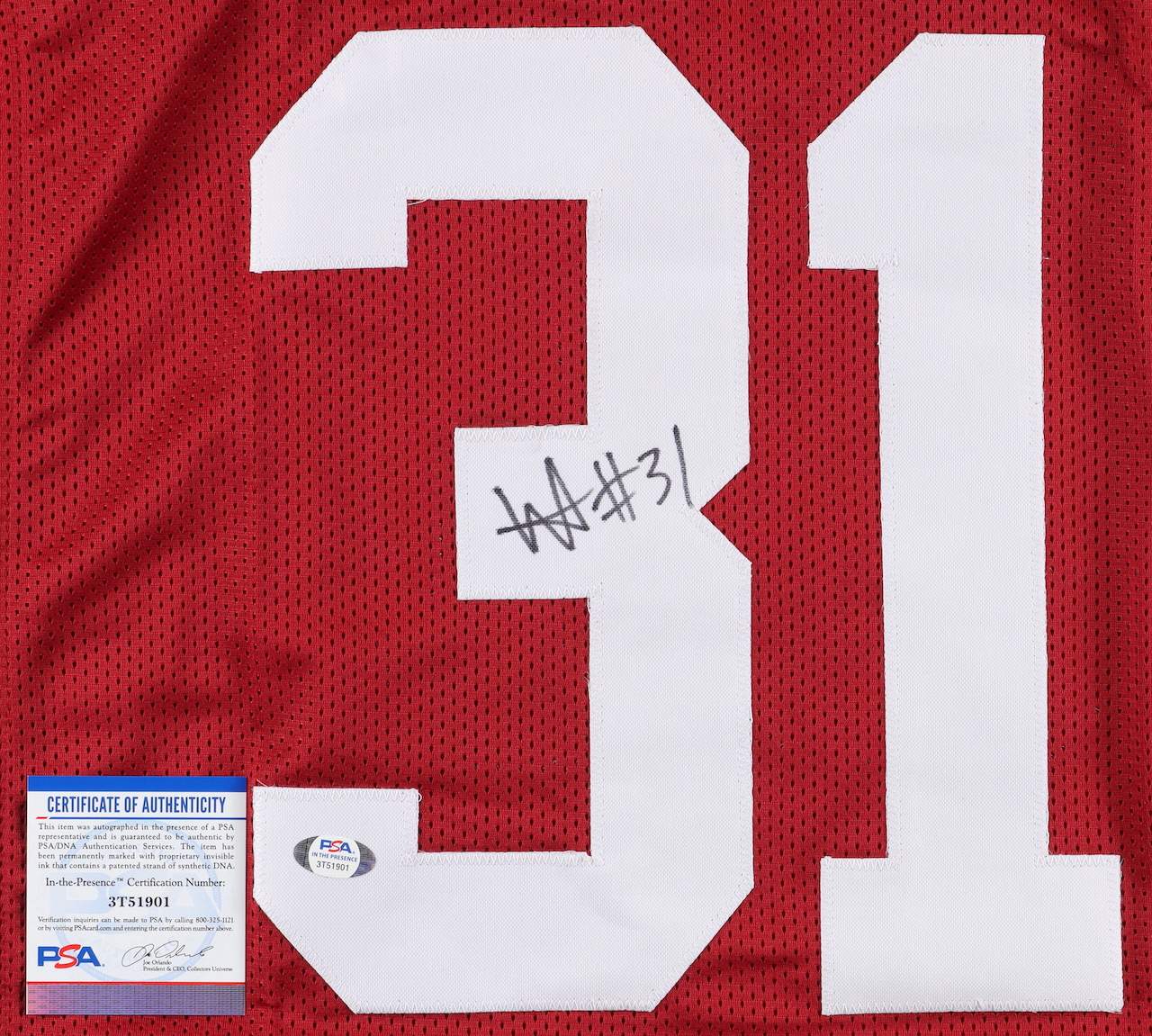 Will Anderson Jr. Signed Jersey (PSA) at PristineAuction.com Will Anderson Jr. Signed Jersey (PSA) at PristineAuction.com