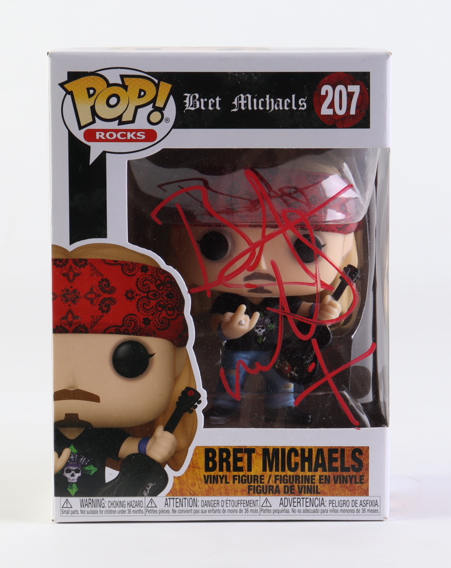 Bret Michaels Signed #207 Funko Pop! Vinyl Figure (JSA) at PristineAuction.com Bret Michaels Signed #207 Funko Pop! Vinyl Figure (JSA) at PristineAuction.com