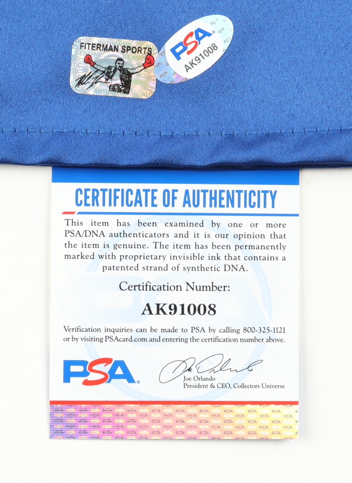 Mike Tyson Signed Boxing Trunks (PSA) at PristineAuction.com Mike Tyson Signed Boxing Trunks (PSA) at PristineAuction.com