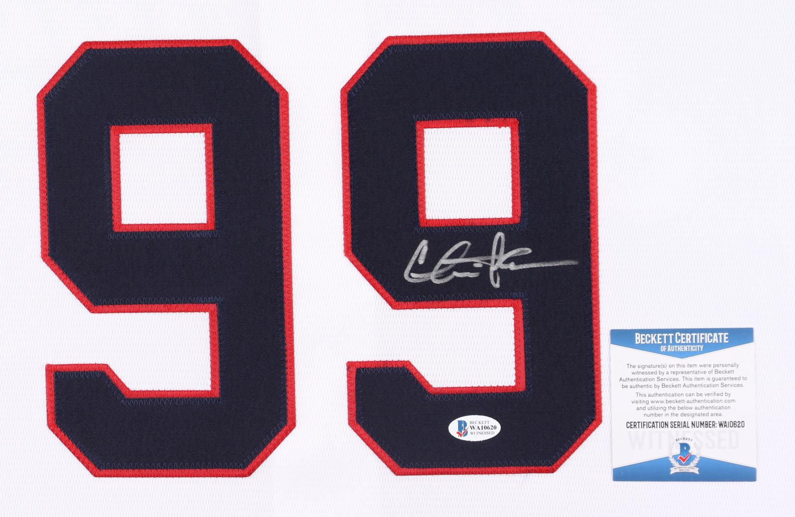 Charlie Sheen Signed "Major League" Indians Jersey (Beckett) at PristineAuction.com Charlie Sheen Signed "Major League" Indians Jersey (Beckett) at PristineAuction.com