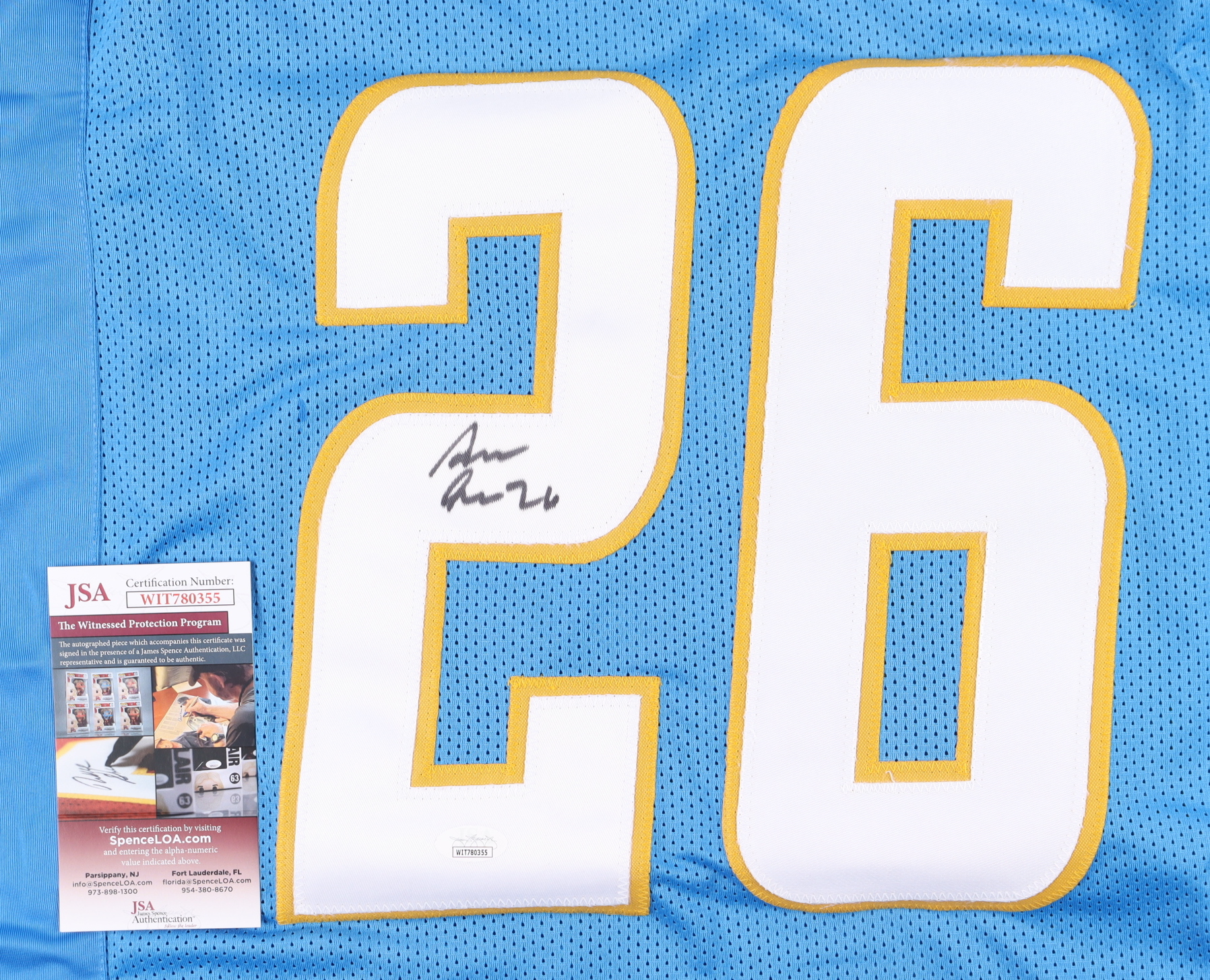 Asante Samuel Jr. Signed Jersey (JSA) at PristineAuction.com Asante Samuel Jr. Signed Jersey (JSA) at PristineAuction.com