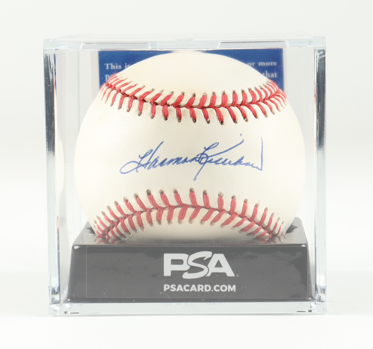 Harmon Killebrew Signed OAL Baseball with Display Case (PSA - Graded 9 & JSA) at PristineAuction.com Harmon Killebrew Signed OAL Baseball with Display Case (PSA - Graded 9 & JSA) at PristineAuction.com