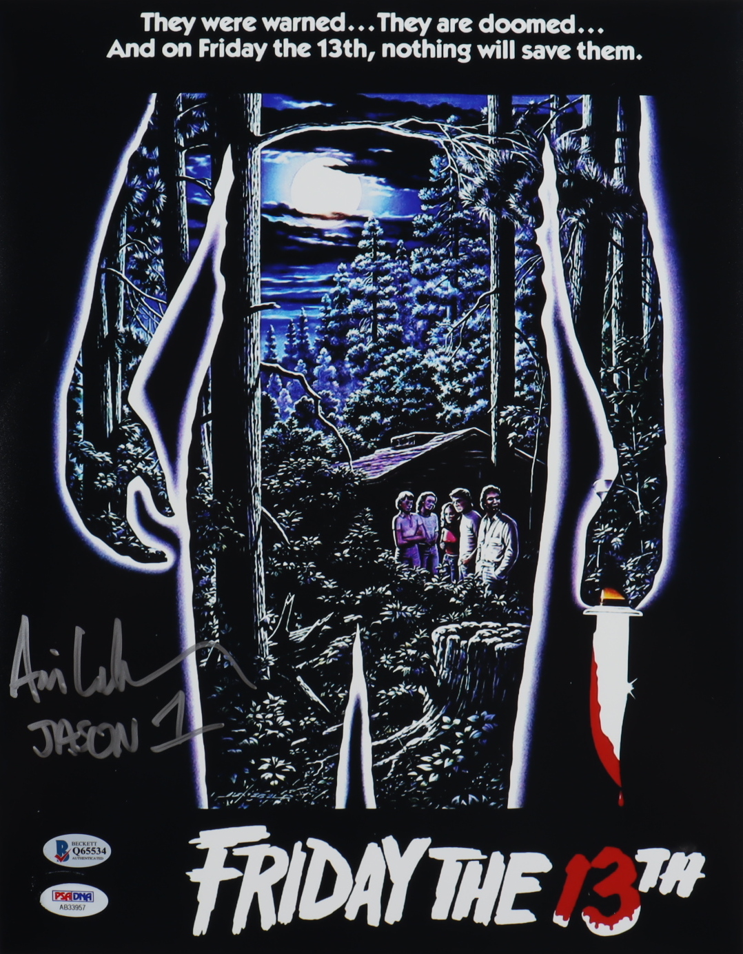 Ari Lehman Signed "Friday the 13th" 11x14 Photo Inscribed "Jason 1" (PSA & Beckett) at PristineAuction.com Ari Lehman Signed "Friday the 13th" 11x14 Photo Inscribed "Jason 1" (PSA & Beckett) at PristineAuction.com