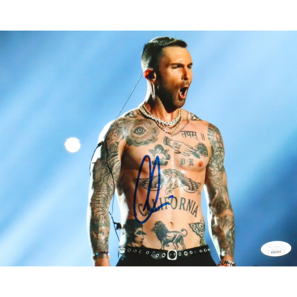 Adam Levine Signed 8x10 Photo JSA Pristine Auction