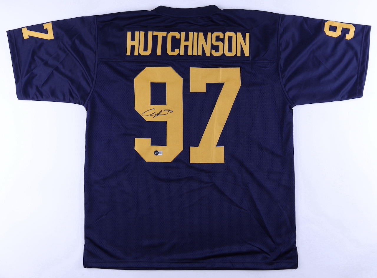 Aidan Hutchinson Signed Jersey (Beckett) at PristineAuction.com Aidan Hutchinson Signed Jersey (Beckett) at PristineAuction.com