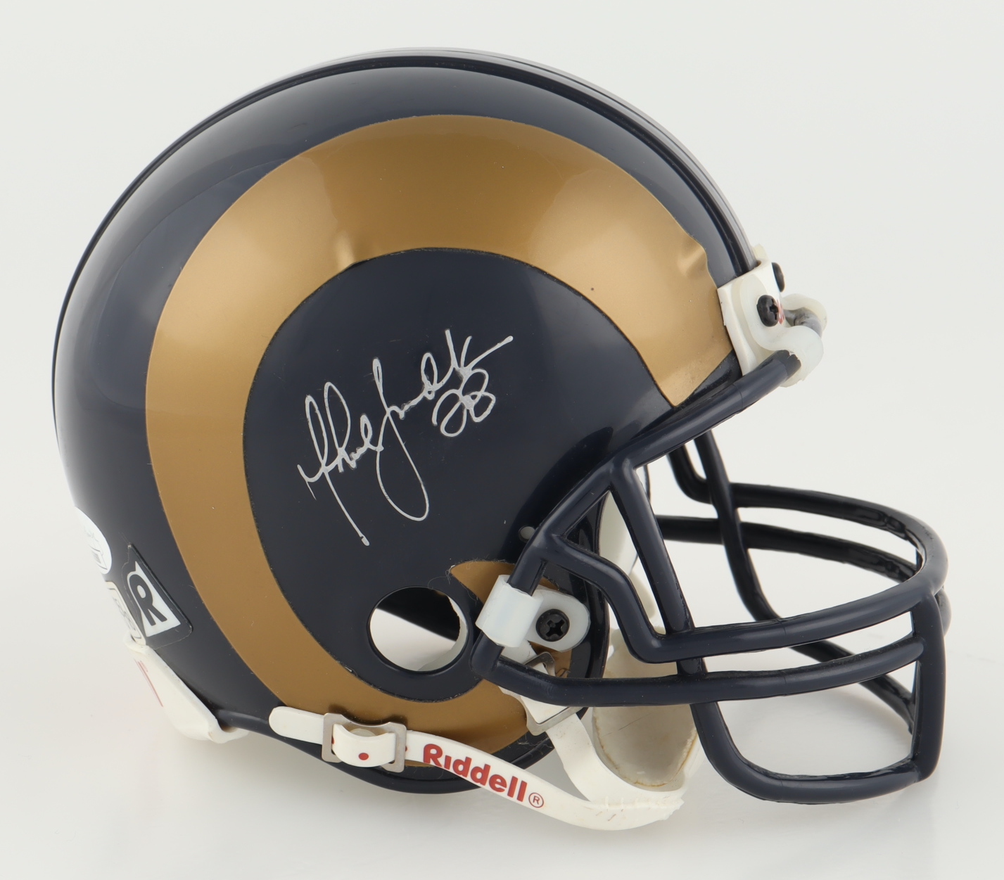 Marshall Faulk Signed Rams Mini Helmet (JSA) at PristineAuction.com Marshall Faulk Signed Rams Mini Helmet (JSA) at PristineAuction.com