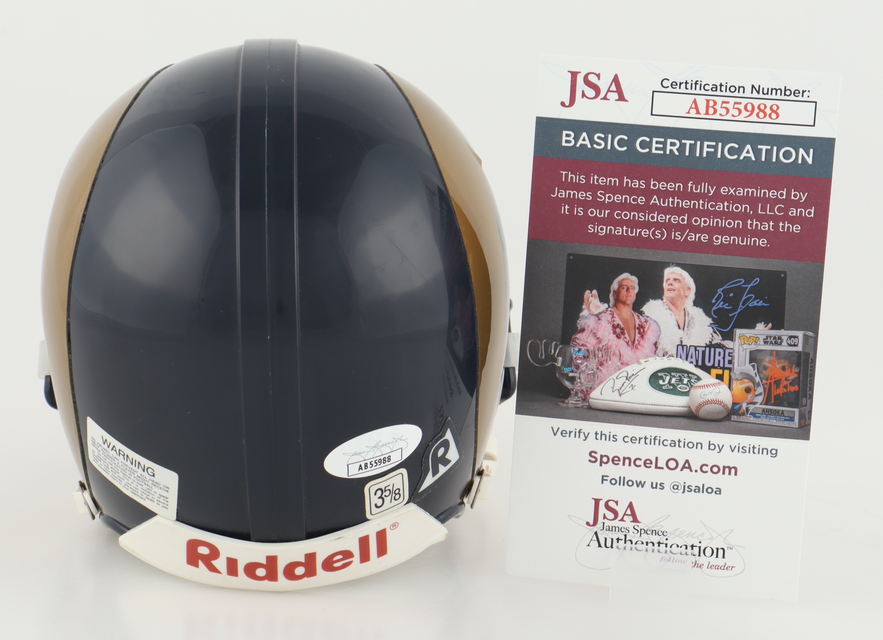 Marshall Faulk Signed Rams Mini Helmet (JSA) at PristineAuction.com Marshall Faulk Signed Rams Mini Helmet (JSA) at PristineAuction.com