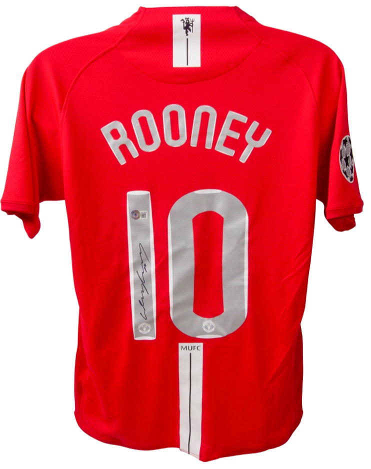 Wayne Rooney Signed Manchester United Jersey (Beckett) at PristineAuction.com Wayne Rooney Signed Manchester United Jersey (Beckett) at PristineAuction.com