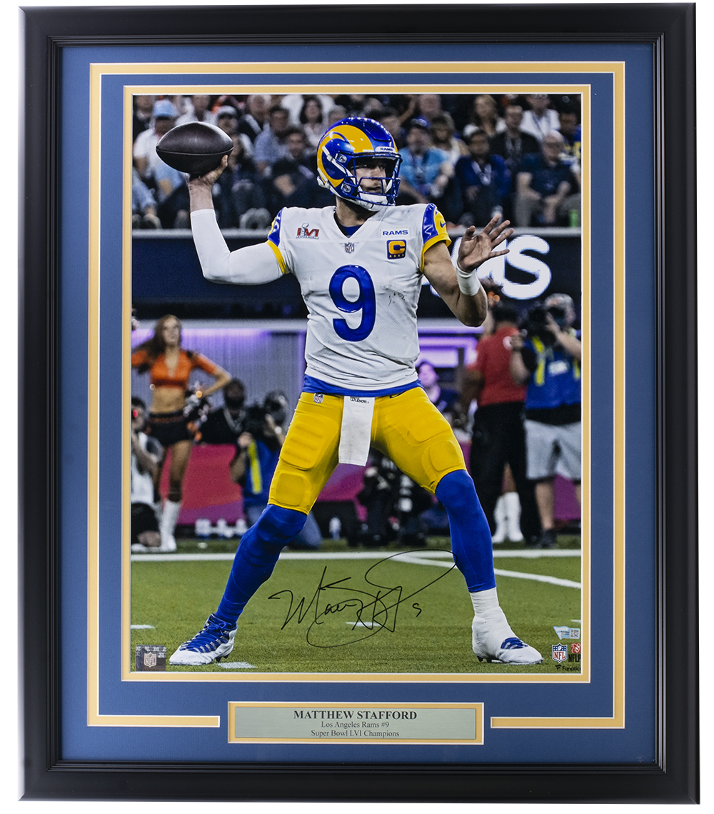 Matthew Stafford Signed Rams Custom Framed Photo Display (Fanatics) at PristineAuction.com Matthew Stafford Signed Rams Custom Framed Photo Display (Fanatics) at PristineAuction.com