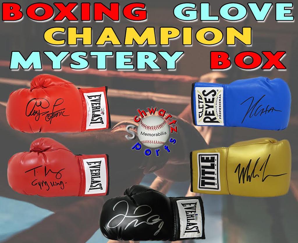 Schwartz Sports Boxing Champion Signed Boxing Glove Mystery Box - Series 7 (Limited to 100) at PristineAuction.com Schwartz Sports Boxing Champion Signed Boxing Glove Mystery Box - Series 7 (Limited to 100) at PristineAuction.com