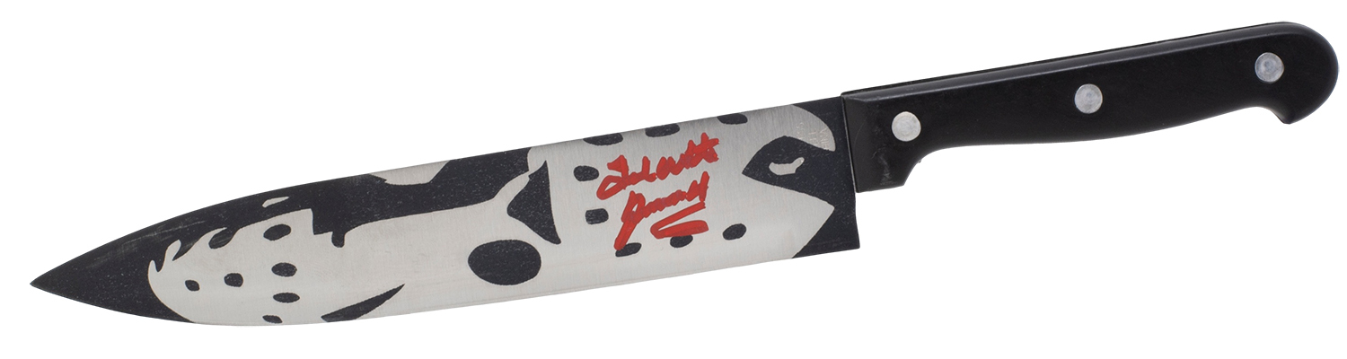 Ted White Signed Kitchen Knife Inscribed "Jason 4" (PSA) at PristineAuction.com Ted White Signed Kitchen Knife Inscribed "Jason 4" (PSA) at PristineAuction.com