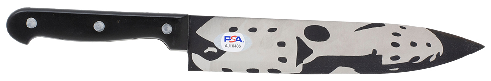 Ted White Signed Kitchen Knife Inscribed "Jason 4" (PSA) at PristineAuction.com Ted White Signed Kitchen Knife Inscribed "Jason 4" (PSA) at PristineAuction.com
