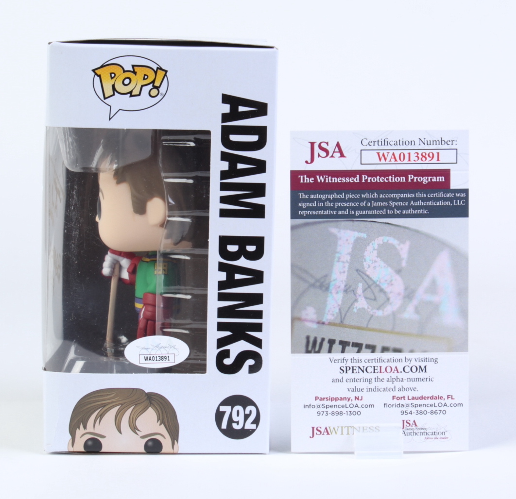 Vincent LaRusso Signed "The Mighty Ducks" #792 Adam Banks Funko Pop! Vinyl Figure Inscribed "Banks" (JSA) at PristineAuction.com Vincent LaRusso Signed "The Mighty Ducks" #792 Adam Banks Funko Pop! Vinyl Figure Inscribed "Banks" (JSA) at PristineAuction.com