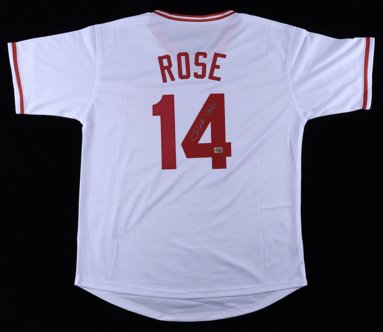 Pete Rose Signed Jersey (Rose) at PristineAuction.com Pete Rose Signed Jersey (Rose) at PristineAuction.com