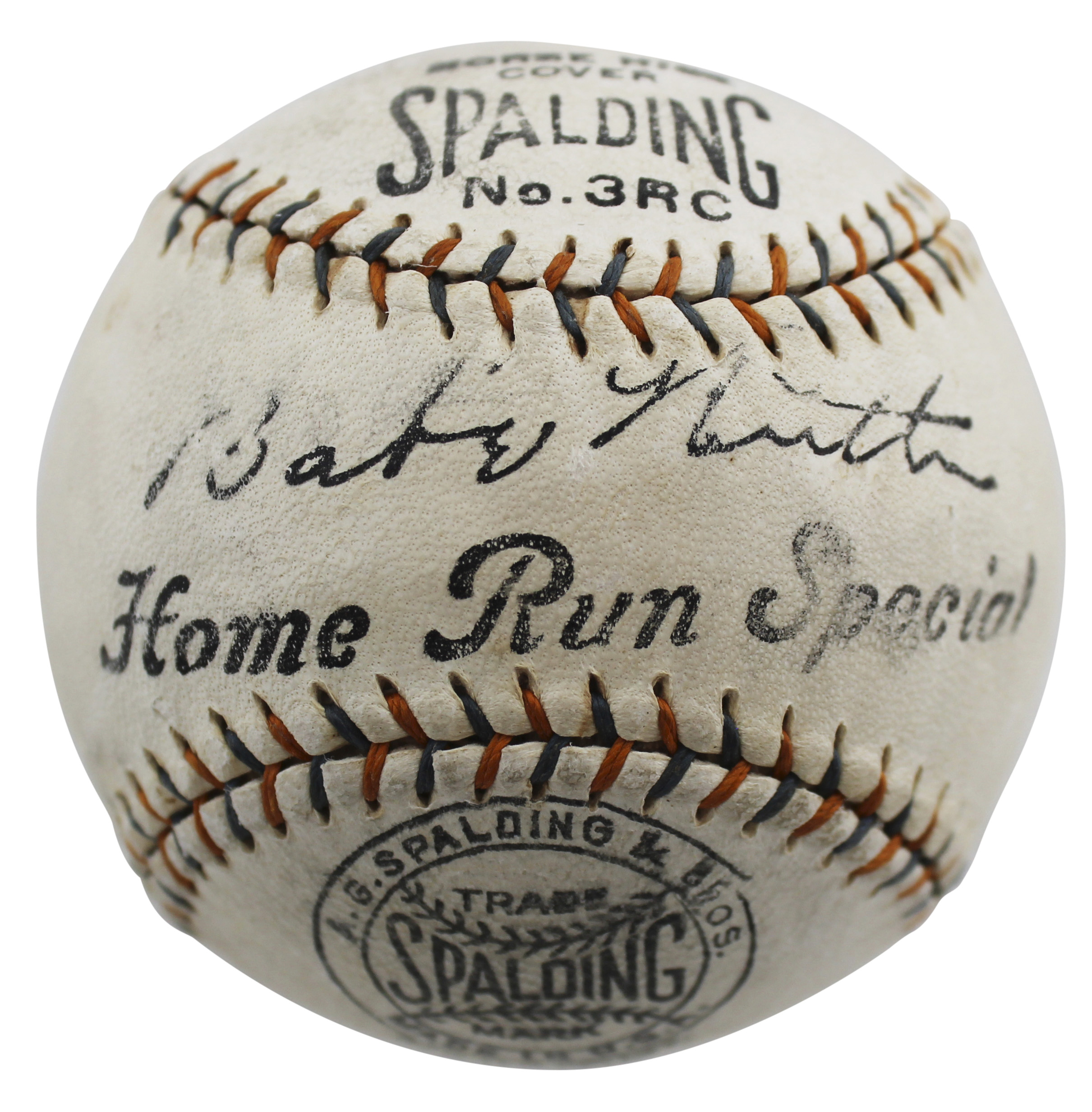 Babe Ruth Signed Babe Ruth Home Run Special Logo Baseball (PSA) at PristineAuction.com Babe Ruth Signed Babe Ruth Home Run Special Logo Baseball (PSA) at PristineAuction.com
