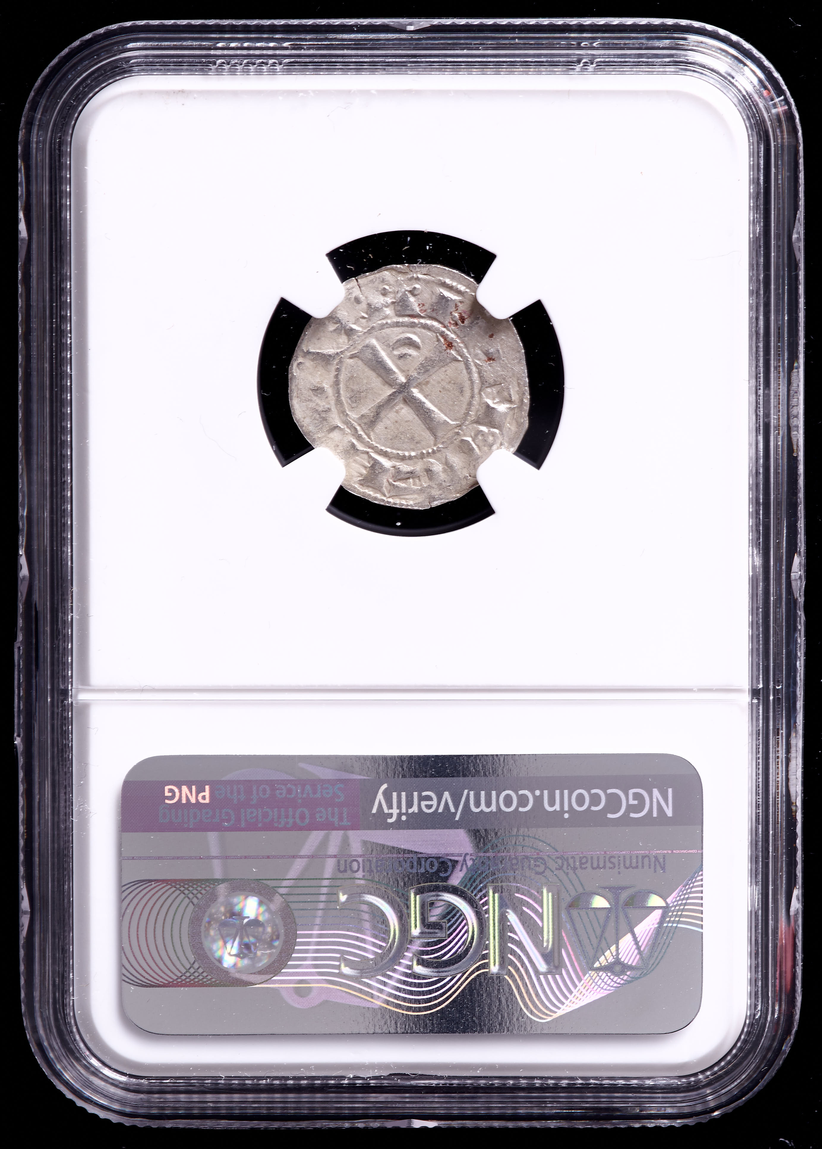 Bohemond III (1149-1163) Antioch AR Denier Medieval Silver Coin of the Crusades - Crusader Portrait (NGC Encapsulated) at PristineAuction.com Bohemond III (1149-1163) Antioch AR Denier Medieval Silver Coin of the Crusades - Crusader Portrait (NGC Encapsulated) at PristineAuction.com