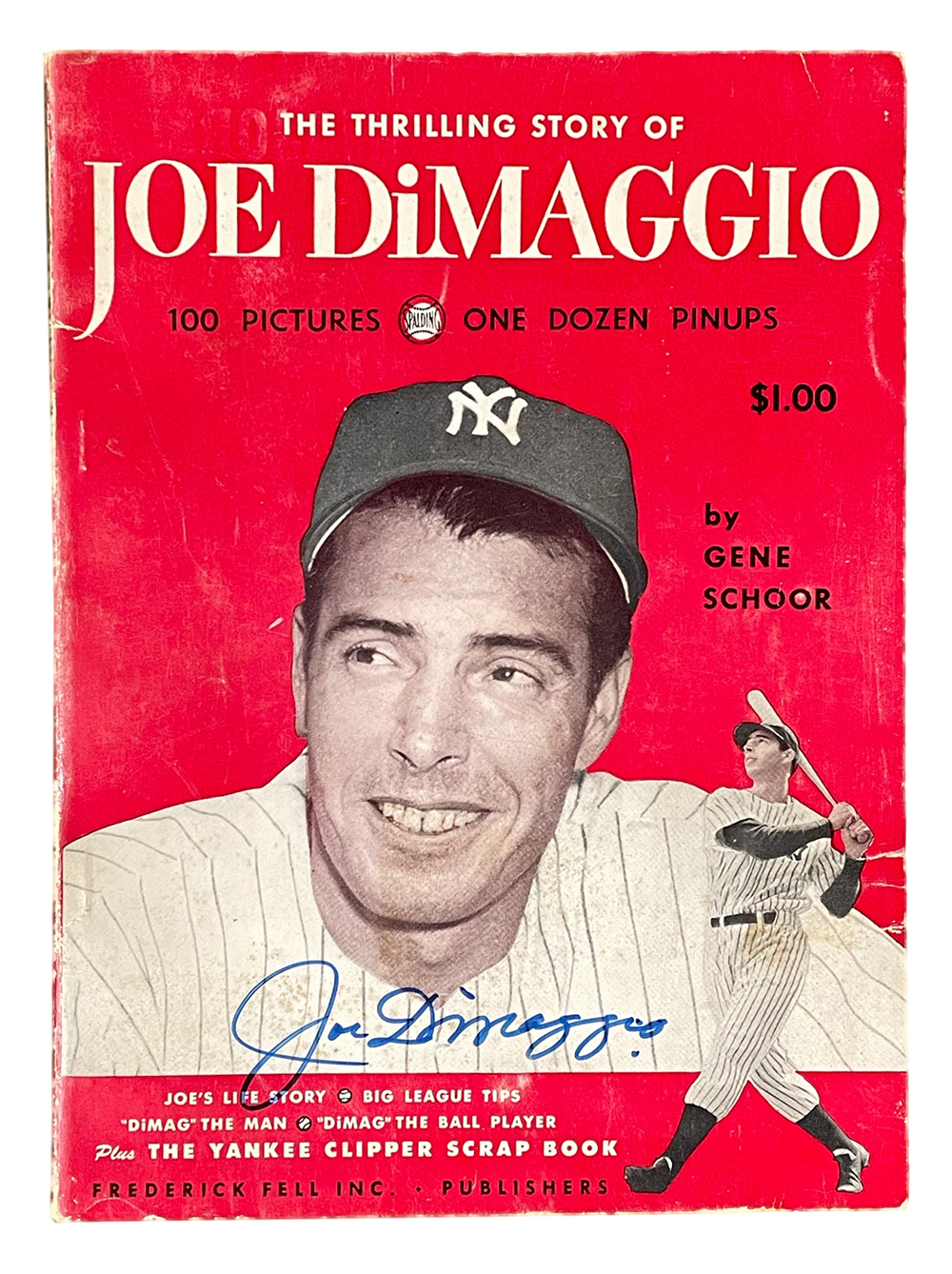 Joe DiMaggio Signed "The Thrilling Story Of Joe DiMaggio" Softcover Book (JSA) at PristineAuction.com Joe DiMaggio Signed "The Thrilling Story Of Joe DiMaggio" Softcover Book (JSA) at PristineAuction.com
